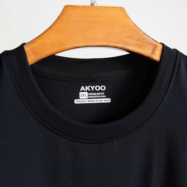 Mô tả chi tiết áo thun đen was big size nam AKYOO
