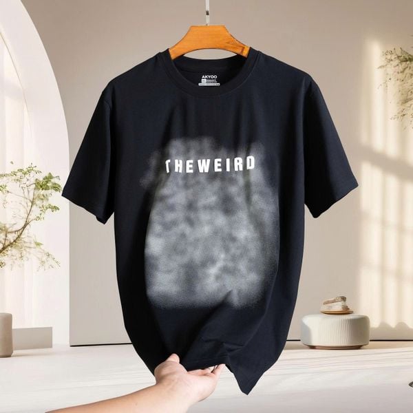 Mô tả chi tiết áo thun đen was big size nam AKYOO