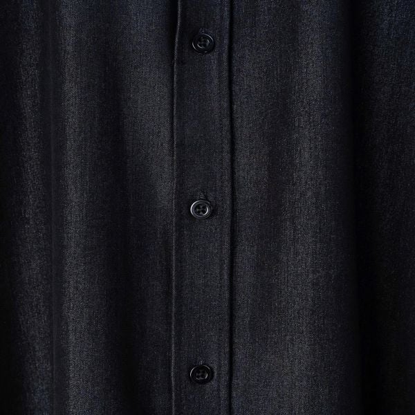 Mô tả chi tiết áo sơ mi denim đen big size nam AKYOO