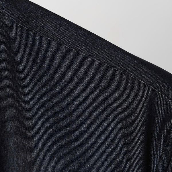 Mô tả chi tiết áo sơ mi denim đen big size nam AKYOO