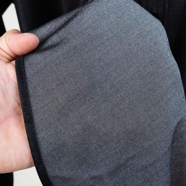 Mô tả chi tiết áo sơ mi denim đen big size nam AKYOO