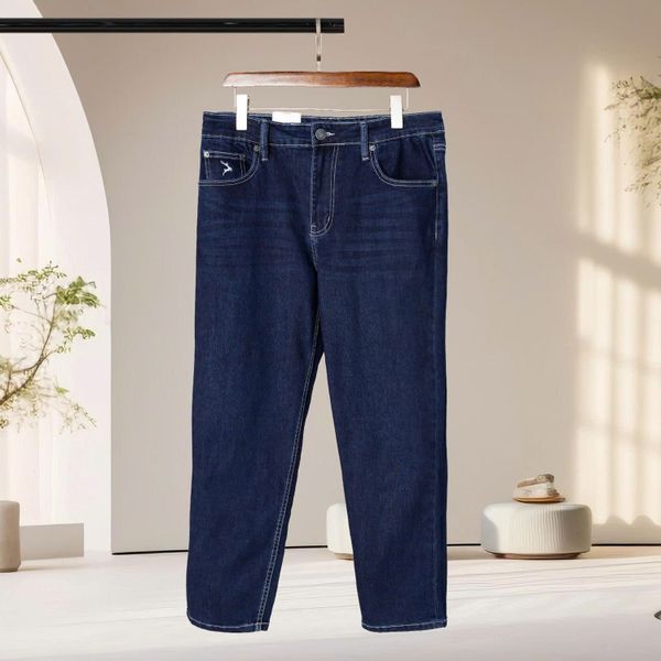 Chi tiết quần jean xanh đen big size nam AKYOO