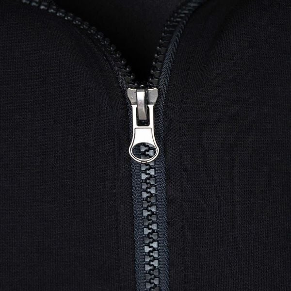 Chi tiết set bộ nỉ thun đen a1 big size nam AKYOO