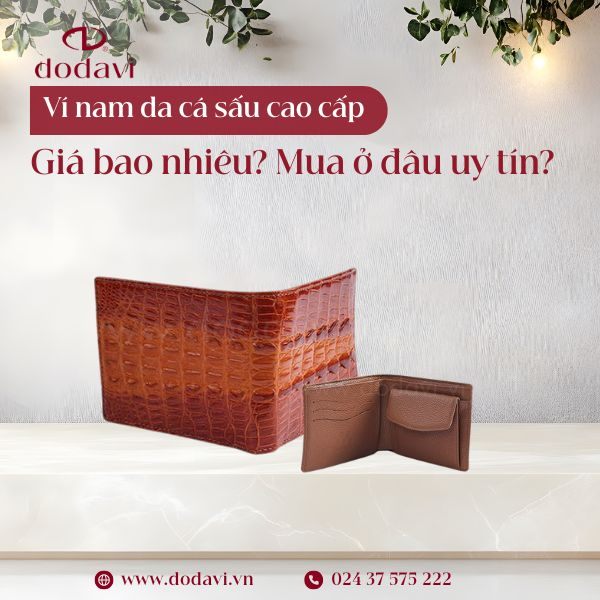 Ví nam da cá sấu cao cấp: Giá bao nhiêu? Mua ở đâu uy tín?