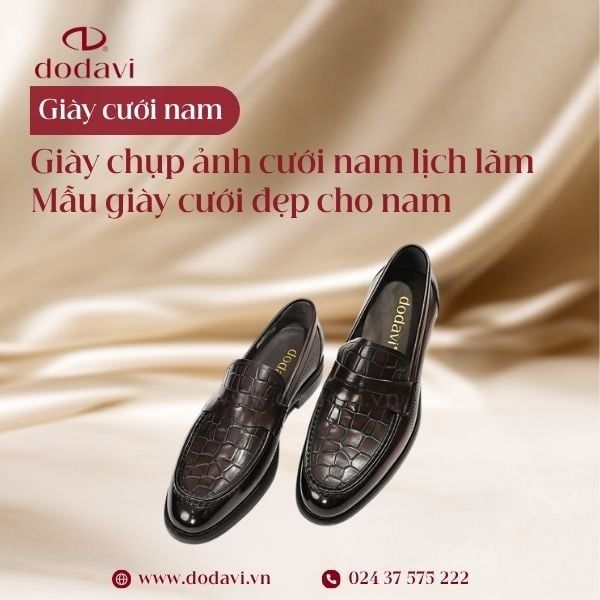 Giày Chụp Ảnh Cưới Nam Lịch Lãm – Mẫu Giày Cưới Đẹp Cho Nam