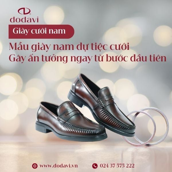 5 Mẫu Giày Nam Dự Tiệc Cưới Khiến Bạn Gây Ấn Tượng Ngay Từ Bước Đầu Tiên