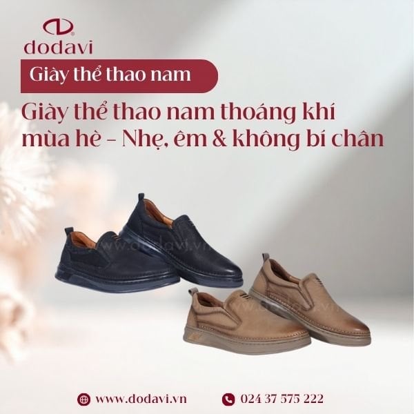 Giày thể thao nam thoáng khí mùa hè – Nhẹ, êm & không bí chân 2026