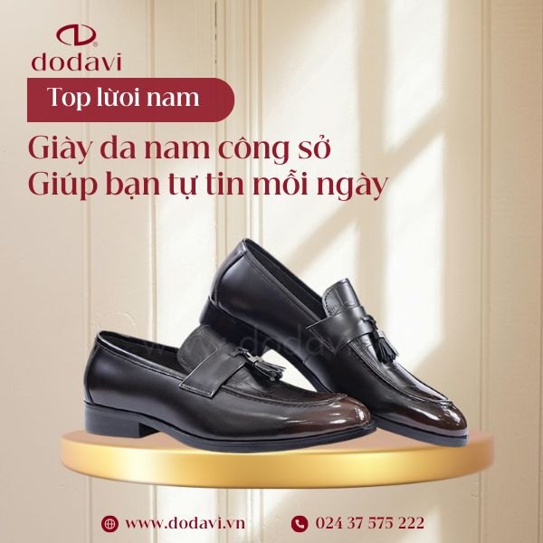 Top Mẫu Giày Da Nam Công Sở Giúp Bạn Tự Tin Mỗi Ngày Đi Làm