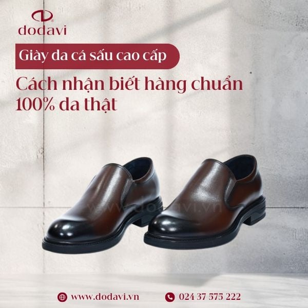 Giày da cá sấu cao cấp: Cách nhận biết hàng chuẩn 100% da thật