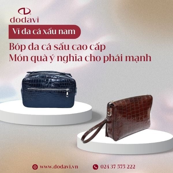 Bóp Da Cá Sấu Cao Cấp – Món Quà Ý Nghĩa Cho Phái Mạnh | DODAVI