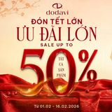 Dodavi sale up to 50% - Vui đón tết sang - Săn sale xuân về