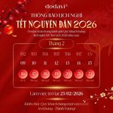 THÔNG BÁO | LỊCH NGHỈ TẾT NGUYÊN ĐÁN XUÂN BÍNH NGỌ 2026