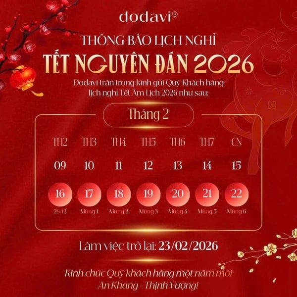 THÔNG BÁO | LỊCH NGHỈ TẾT NGUYÊN ĐÁN XUÂN BÍNH NGỌ 2026
