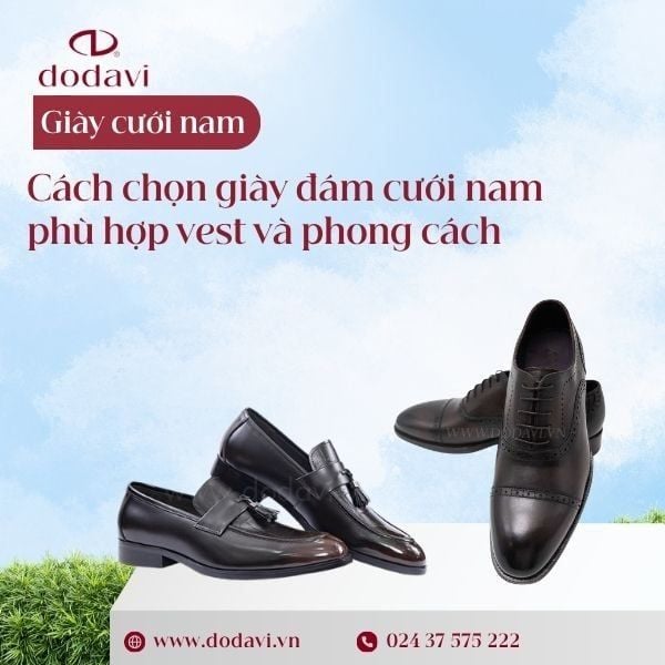 Cách chọn giày đám cưới nam phù hợp vest và phong cách chụp ảnh