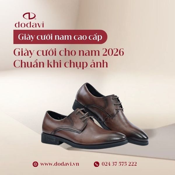 Giày Cưới Cho Nam 2026 – Đẹp Khi Lễ, Chuẩn Khi Chụp Ảnh