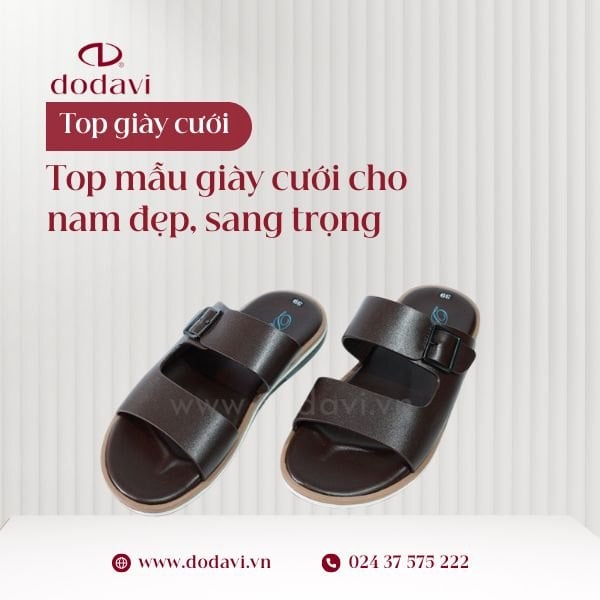 Dép nam đẹp – Trẻ trung, năng động, dễ phối đồ