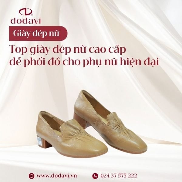 Top giày dép nữ cao cấp dễ phối đồ cho phụ nữ hiện đại