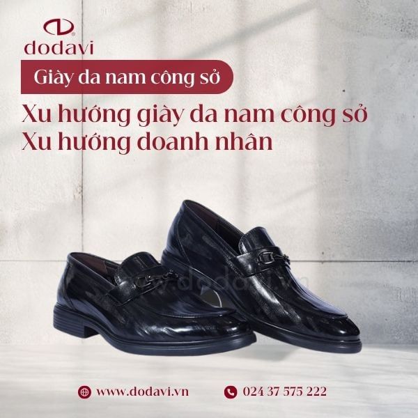 Xu Hướng Giày Da Nam Công Sở 2026 – Phong Cách Doanh Nhân
