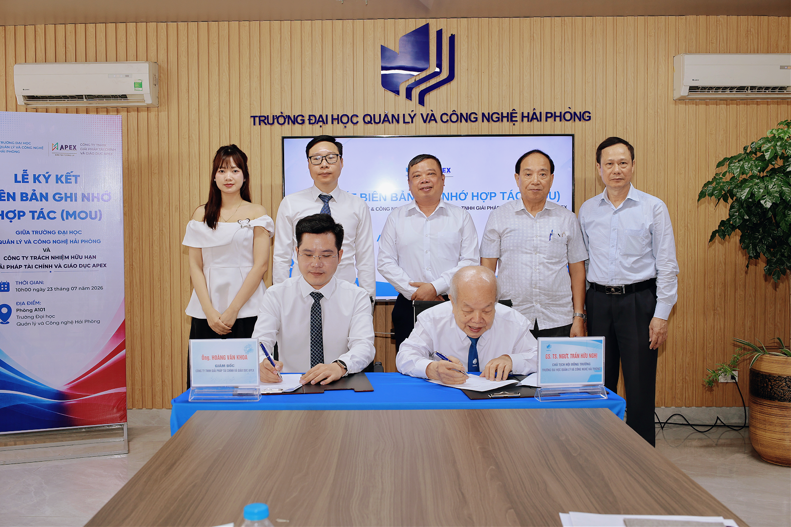 HPU ký kết hợp tác với Công ty TNHH Giải pháp Tài chính và Giáo dục APEX, mở rộng cơ hội học tập và thực tập tại Đài Loan