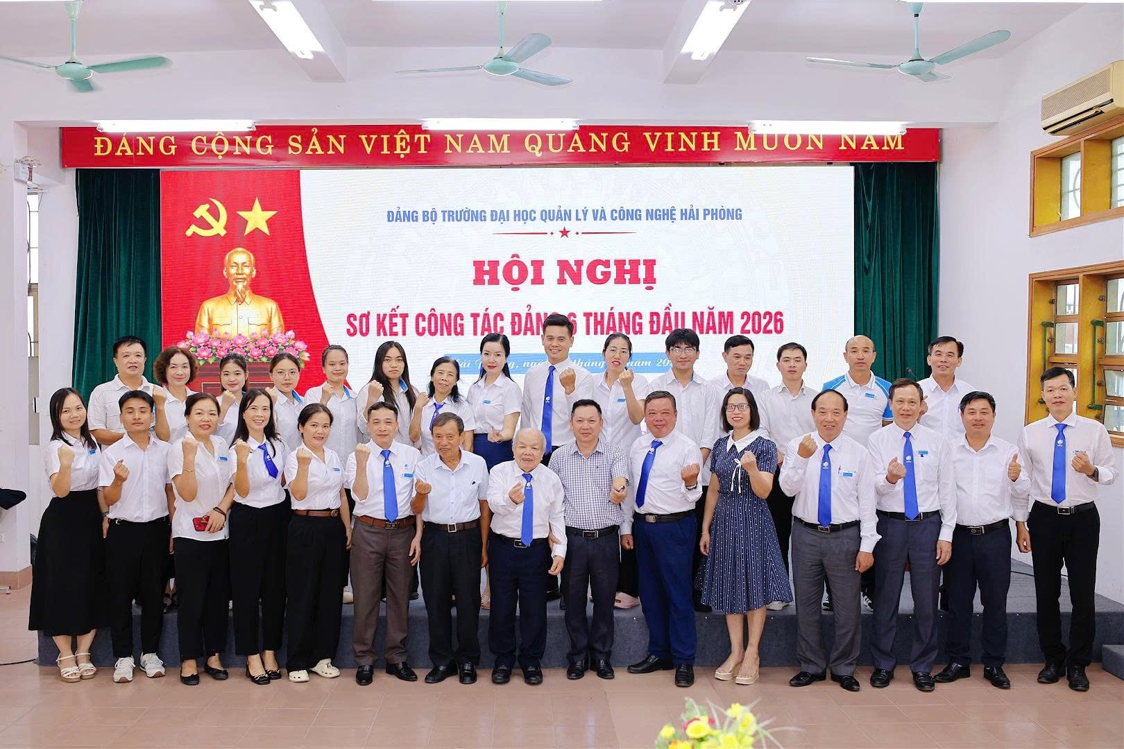 Đảng bộ Quản lý và Công nghệ Hải Phòng Tổ chức Hội nghị Sơ kết Công tác 6 tháng đầu năm 2026