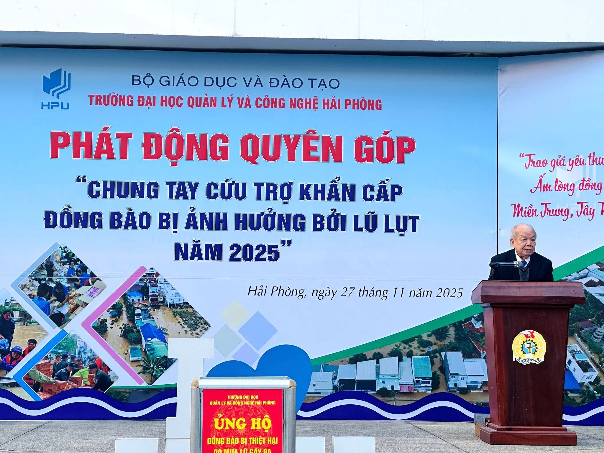 HPU tổ chức thành công chương trình ủng hộ đồng bào miền Trung, Tây Nguyên bị ảnh hưởng bởi thiên tai năm 2025