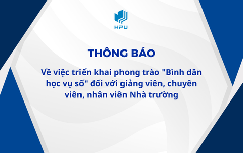Thông báo Về việc triển khai phong trào 