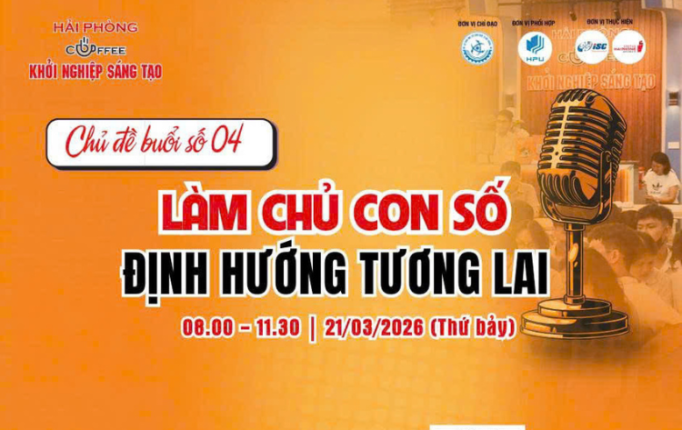 HPU đồng hành cùng chuỗi “Hải Phòng – Café khởi nghiệp sáng tạo 2026”: lan tỏa tinh thần khởi nghiệp từ giảng đường đến thực tiễn