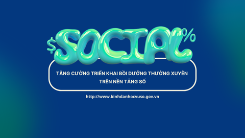 Tăng cường triển khai bồi dưỡng thường xuyên trên nền tảng bình dân học vụ số