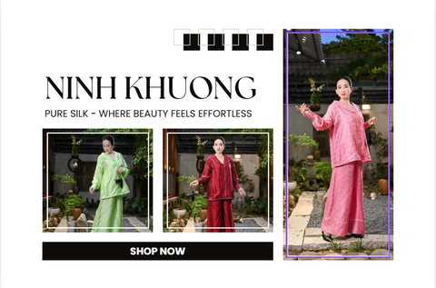 Ninh Khương sử dụng vải gì? Lụa, Linen, Cotton - Chất liệu cao cấp trong thời trang thủ công.