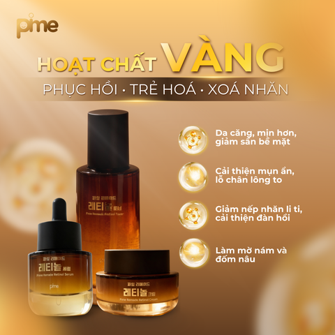 Pime chính thức ra mắt bộ Retinol thế hệ mới - giải pháp phục hồi, tái tạo, trẻ hóa da không bong tróc