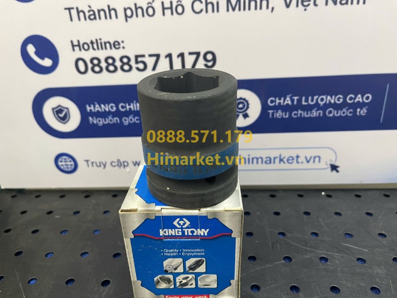Đầu tuýp lục giác đen 1 inch Kingtony 853532M cỡ 32mm