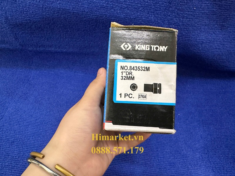 Đầu khẩu 32mm Kingtony 843532M Cr-Mo chịu lực cao cho công nghiệp