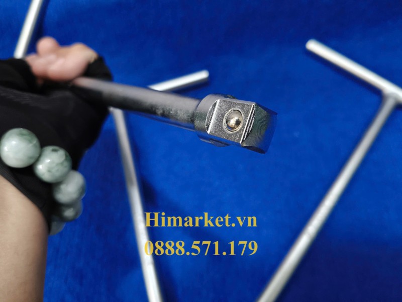 Cận cảnh đầu vuông 1/2 inch có bi giữ của cần tuýp chữ T Kingtony 4511-06