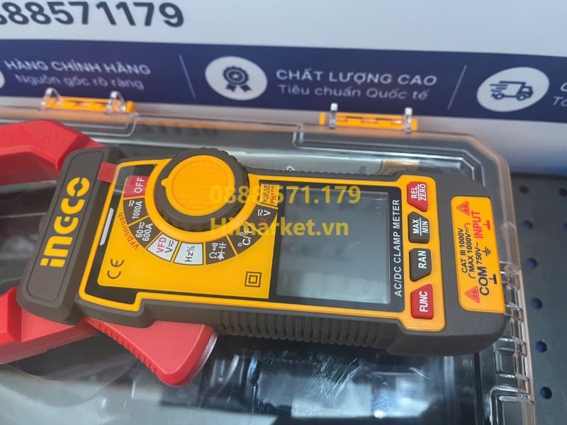 Thiết kế chắc chắn của Ampe kềm INGCO chính hãng