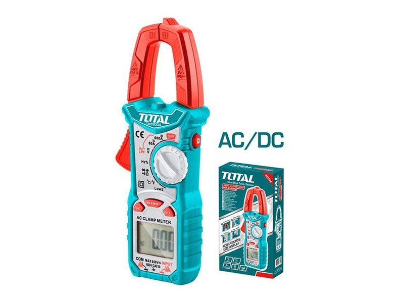 Ampe kìm đo DC/AC kỹ thuật số Total TMT46004 đo dòng DC 600A và đo tụ 100mF