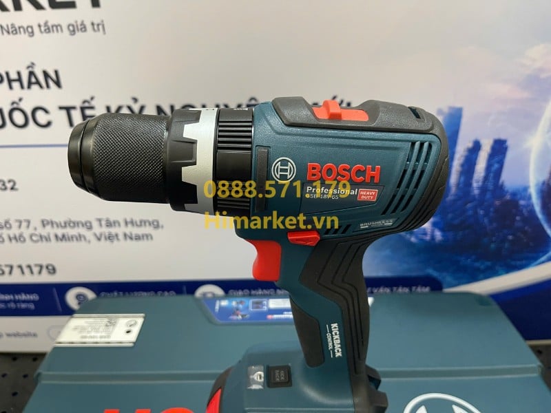 Bosch GSB 18V-65 hỗ trợ khoan tường cực kỳ hiệu quả