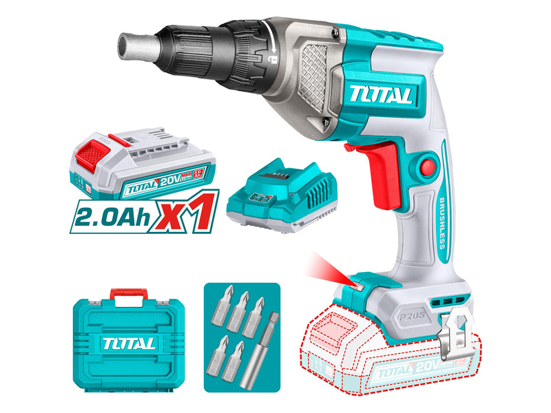 Máy vặn vít tường thạch cao dùng pin 20V Total TDSLI204281 tốc độ 4200rpm chính hãng giá tốt tại Himarket