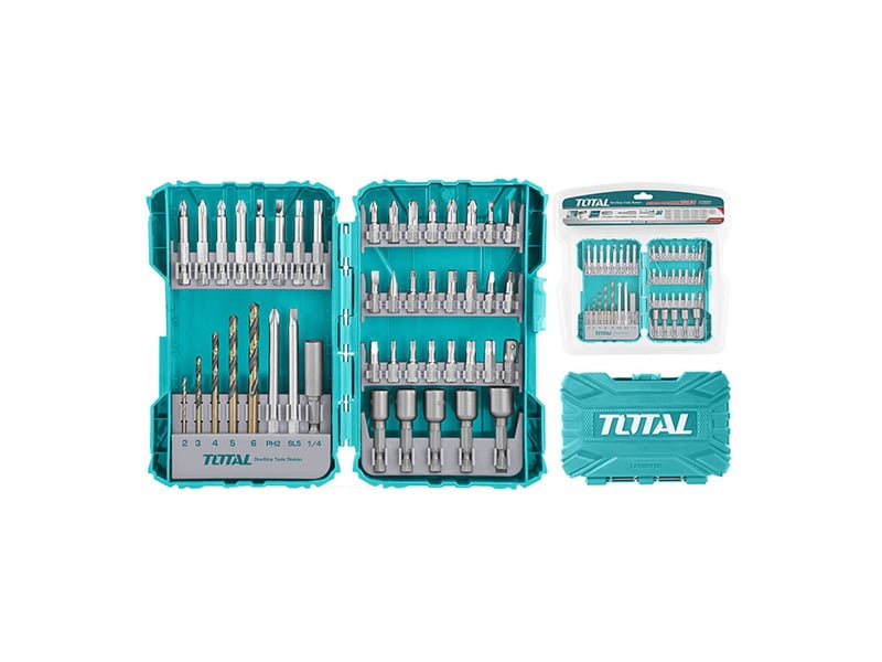 Bộ 45 mũi siết vít xoắn Total TACSDL24501 công nghệ Torsion chống gãy chính hãng