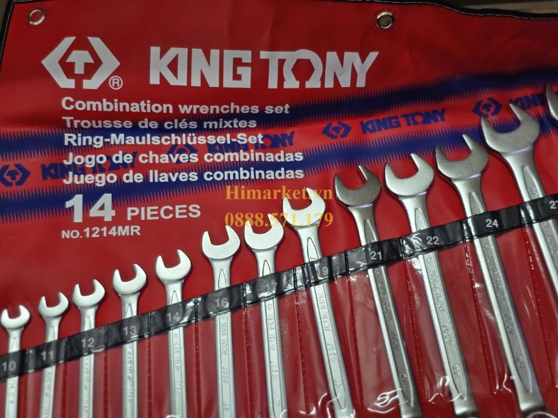 Bộ cờ lê vòng miệng 14 chi tiết Kingtony 1214MR chính hãng