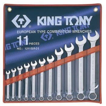 Bộ cờ lê vòng miệng hệ inch 11 cái Kingtony 1211SR01