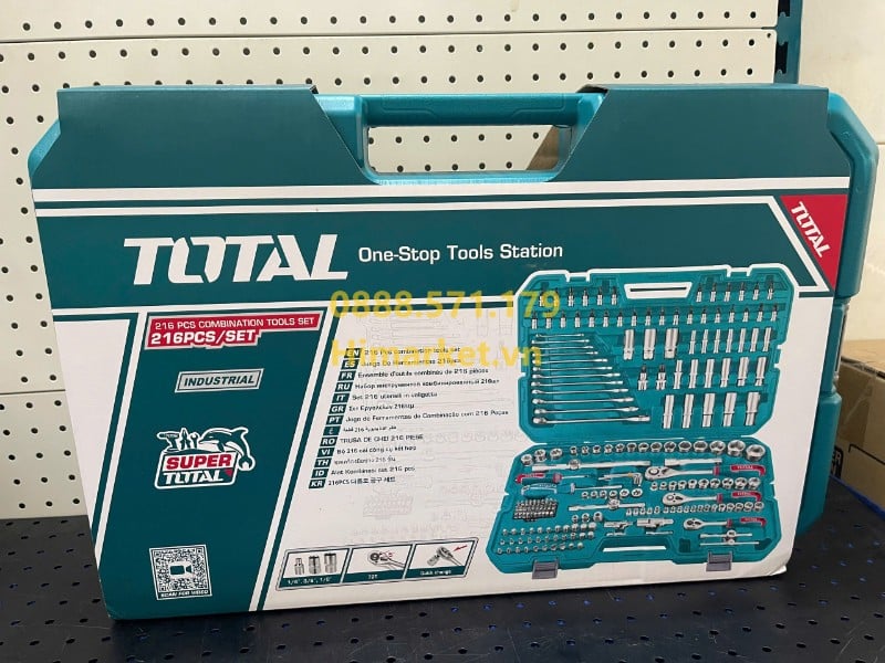 Chi tiết đầu tuýp và cần siết Total