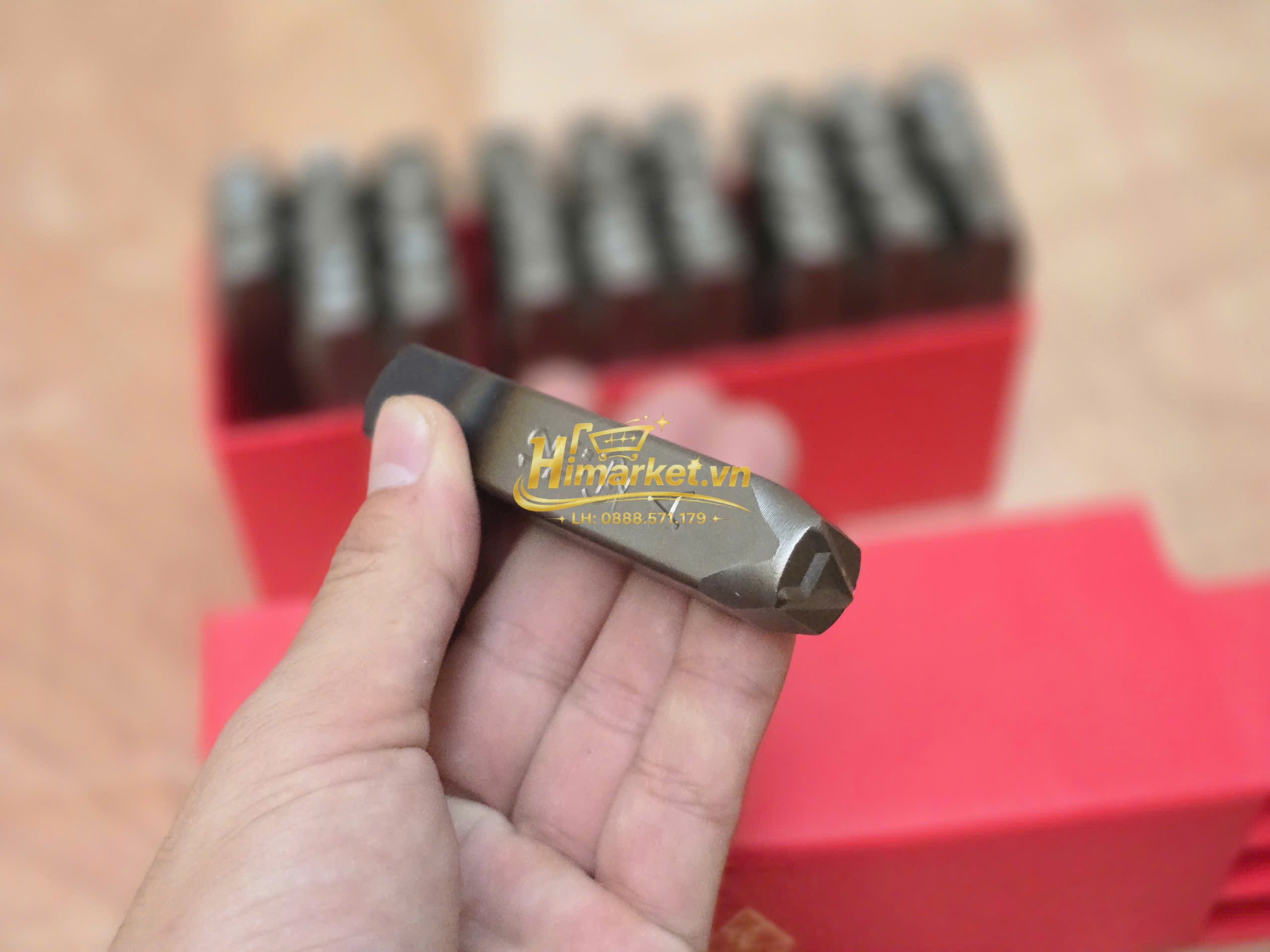Chi tiết các thanh đục đóng chữ từ A-Z kích thước chữ lớn 12mm thương hiệu TOP