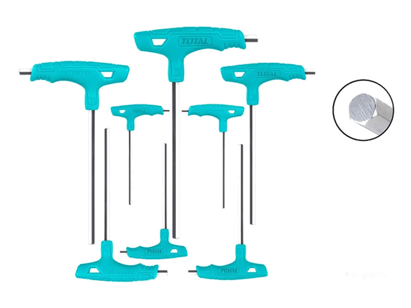 Bộ lục giác chữ T thẳng 8 chi tiết 2-10mm Total THHW80816 mạ Crom chịu nhiệt chính hãng giá tốt tại Himarket