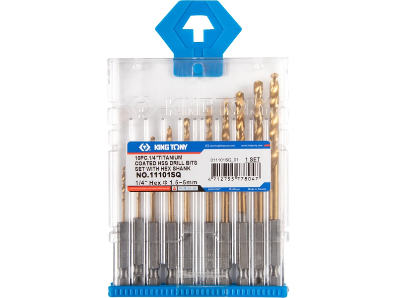 Bộ mũi khoan sắt đuôi lục giác Kingtony 11101SQ