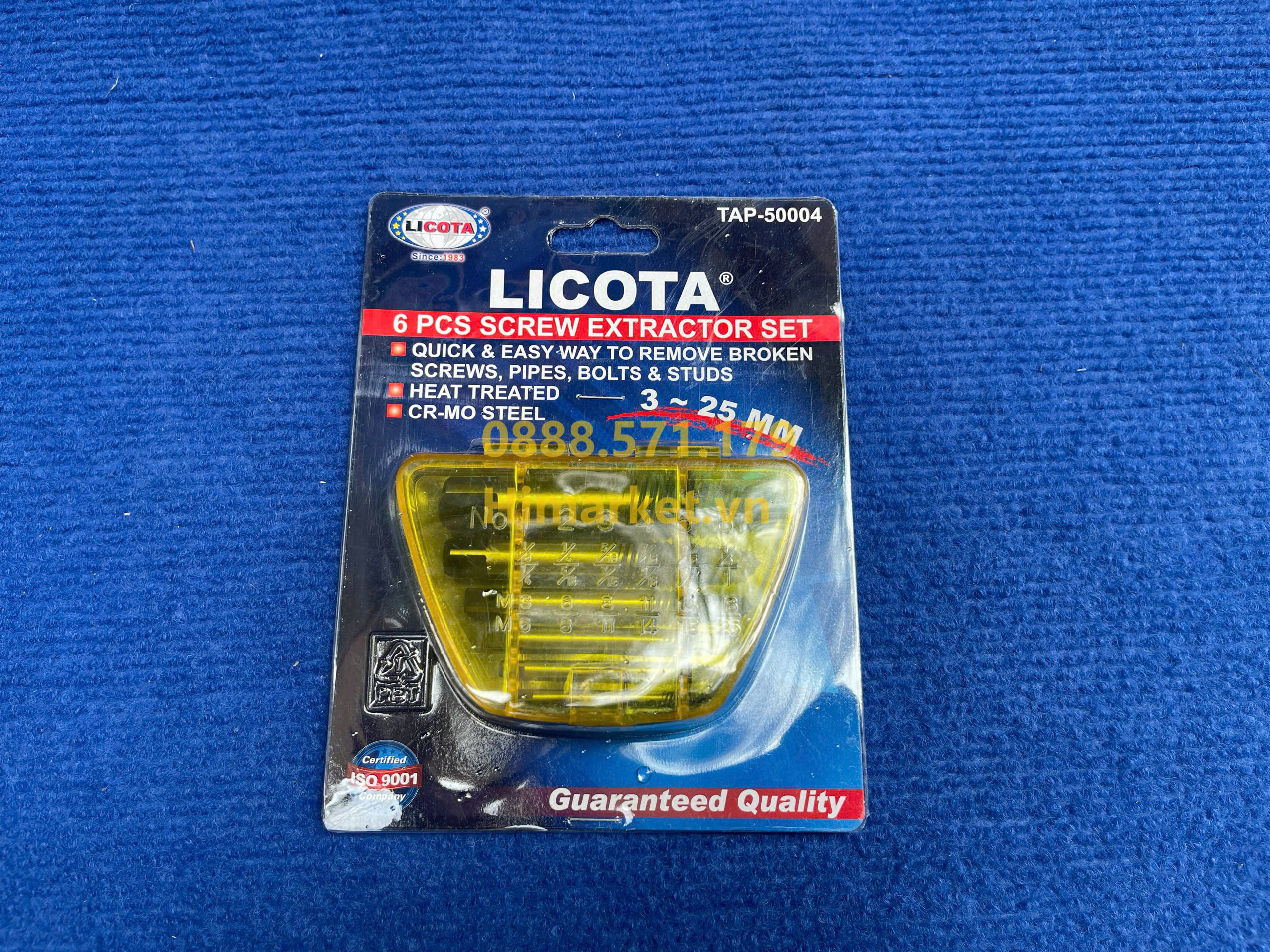 Bộ mũi lấy ốc vít gãy Licota TAP-50004 chính hãng