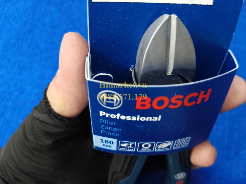Cận cảnh lưỡi kềm cắt chéo Bosch bằng thép chrome vanadium bén ngọt