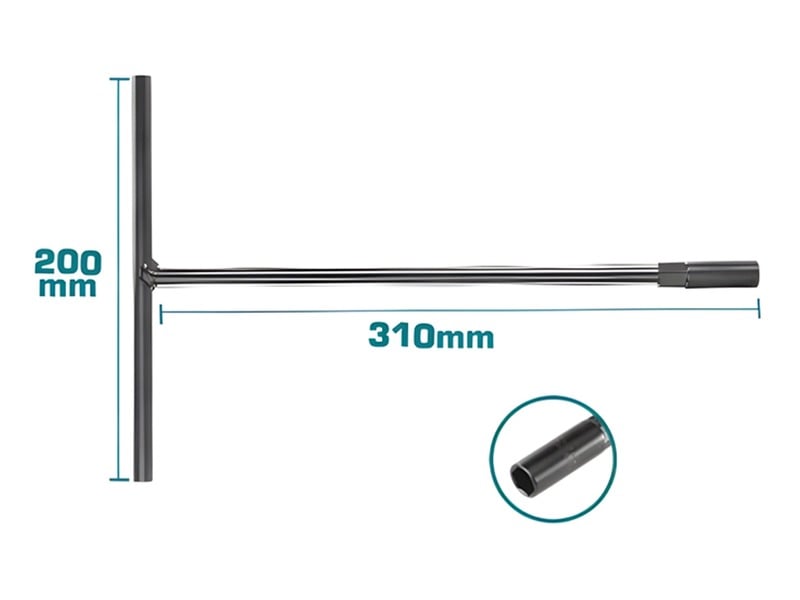 Cần chữ T 14mm Total THTSWB1401 thép Cr-V bề mặt điện di đen chống gỉ sét