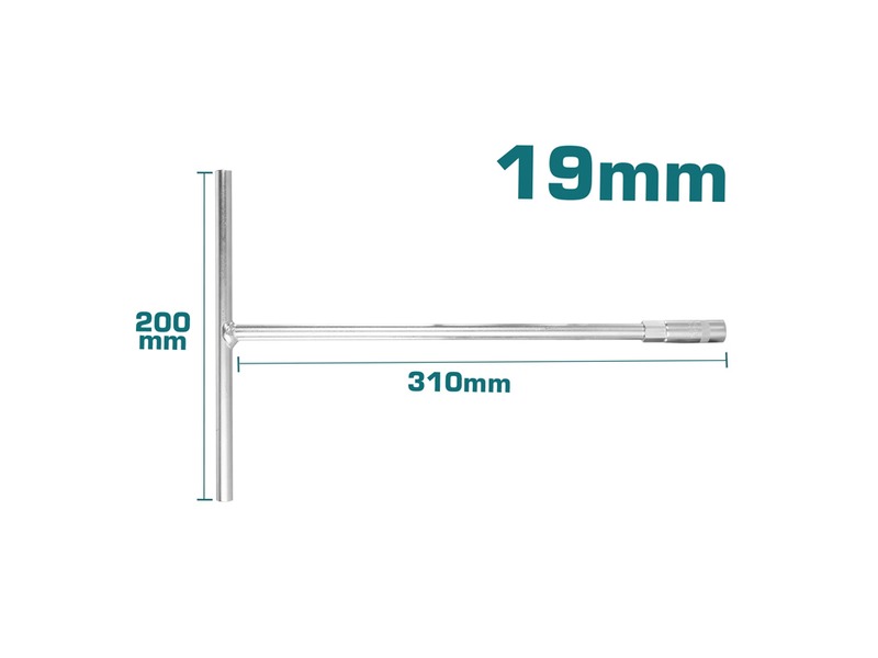 Cần chữ T 19mm Total THTSW1906 mạ Crom sáng bóng thép Cr-V chịu lực vặn cực lớn chính hãng giá tốt