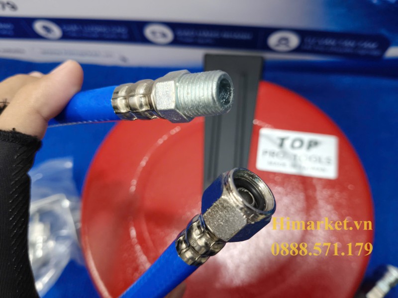 Đầu ren nối bấm thủy lực chống xì của dây hơi tự thu TOP HR-702A