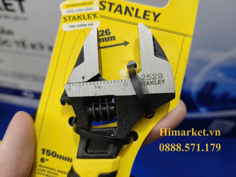 Mỏ lết điều chỉnh Stanley 90-947 thép Chrome Vanadium